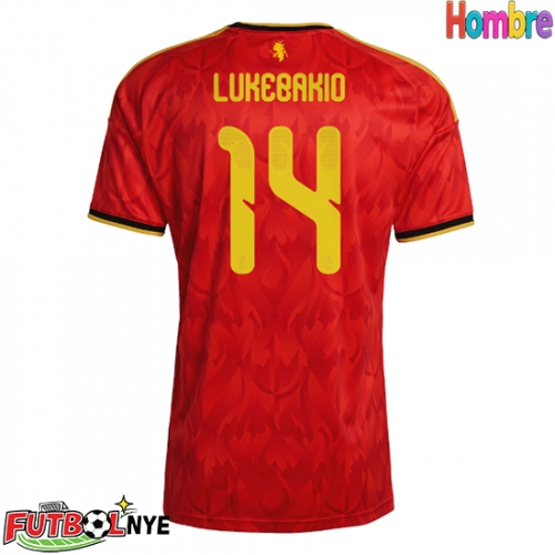 Camiseta Bélgica Dodi Lukebakio #14 Primera Equipación Mundial 2026 manga corta